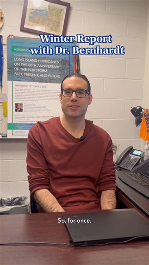 The groundhog is right: winter isn’t going anywhere yet ❄️ We chatted with Dr. Jase Bernhardt, Associate Professor of Geology, Environment, and Sustainability, on why winter feels harsher than normal, and what to expect for the rest of the season. 🦁 • • • #HofstraU #Research #GroundhogDay #Winter #Meteorology | Hofstra University