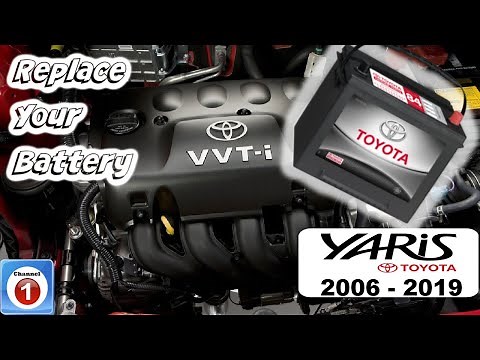 How to replace a battery Toyota Yaris - Years 2006-2023