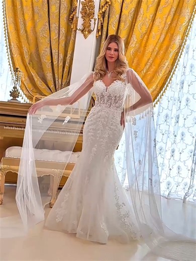 Step into your forever moment in this exquisite trumpet wedding gown designed for brides who want elegance, romance, and unforgettable impact✨ Link in Bio #WeddingDres #BridalGown #trumpetdressvibes #LuxuryBride #DreamWedding