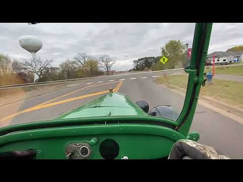 Driving around town in a 1926 Ford Model T. (Uncut)
