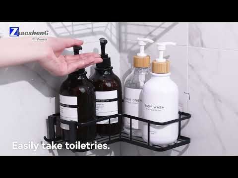 THE CORNER SHOWER CADDY: ORGANIZE YOUR BATHROOM WITHOUT DRILLING