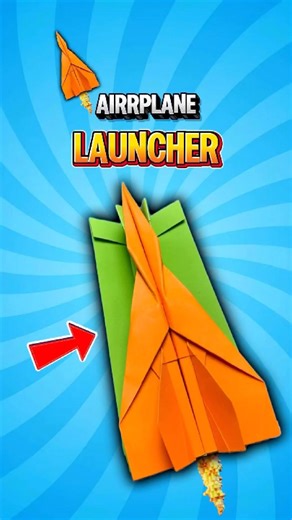 How to Make a Paper Airplane Launcher That Flies INSANELY Far #shorts