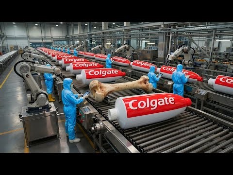 Inside the Largest Toothpaste Factory — From Animal Bones to Toothpaste (Full Process)