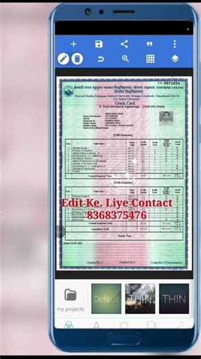 Document editing mobile || PDF edit trick || Pixellab editing viral