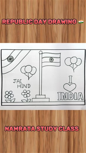 26 January Republic Day Drawing ✨ #RepublicDayDrawing #26January #JaiHind #ILoveIndia