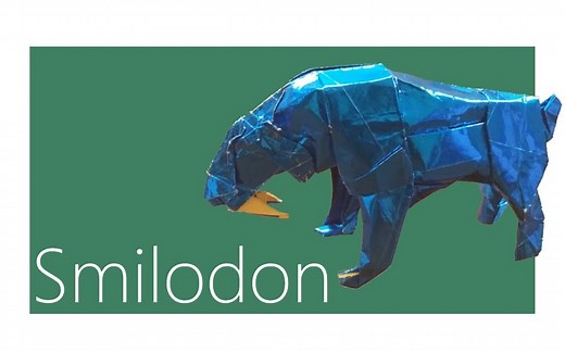 【油管搬运】【折纸Origami】剑齿虎·Smilodon by Satoshi Kamiya·神谷哲史