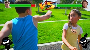 Power Rangers Ninja Kidz Battle with Healthbars!