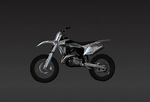 High-Detail Motocross Bike - 1:12 Scale Display Model for Painting