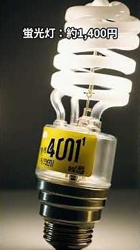 まだ蛍光灯？LEDに変えるだけで年間○○円も節約！#節約術 #電気代 #LED