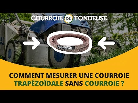 Comment mesurer une courroie trapézoïdale quand vous n'avez plus de courroie ?