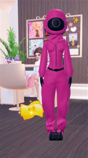 Squid Game Guard Outfit Tutorial! 🖤 #dresstoimpress #dti #dtiroblox #robloxdti #roblox #squidgame