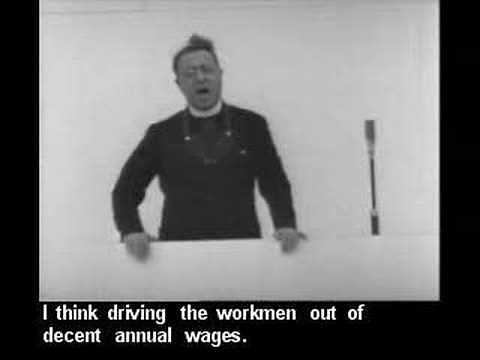 Father Coughlin speaks against the Federal Reserve