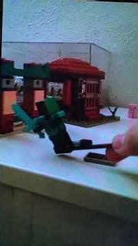 LEGO minecraft pillager attack!