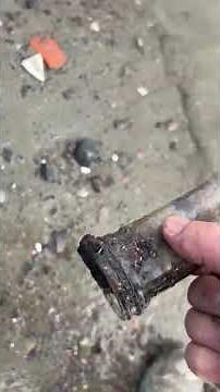 Bottle digging; a jar and a marble found! #mudlarking #shortsfeed #shorts #bottledigging #trending