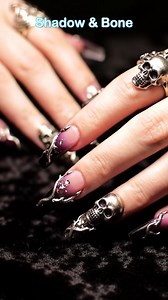 Let your nails tell a story of moonlight and mystery. | Skulls and Darkness