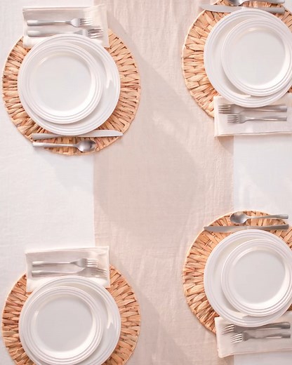 Let's set the table for any occasion. From dinner dates to dinner parties, our timeless dinnerware makes it easy to create an atmosphere that’s both elegant and relaxed. Which tablescape inspired your next gathering? Explore our Dinnerware: https://bit.ly/4m58Smm | Le Creuset