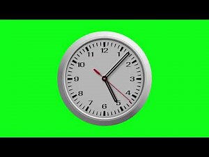 [4K] Green Screen Wall Clock Time Lapse Animation | Fast Clock 12 Hour | No Copyright