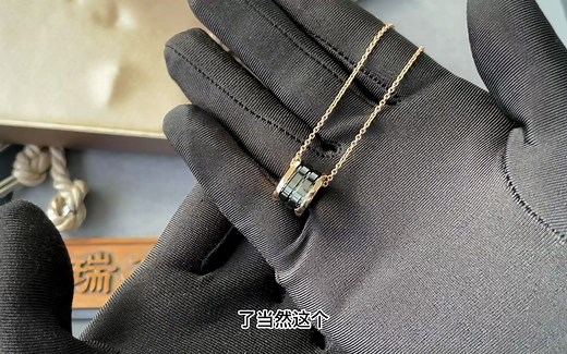 宝格丽入门款 B zero one 黑陶瓷项链