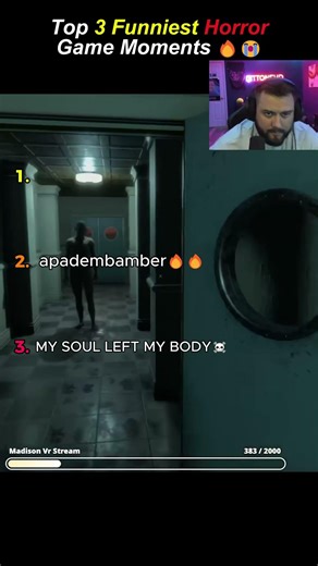 Top 3 Funniest Horror Game Moments (Don't look up! 😭) #horrorgame #scary #ytshorts