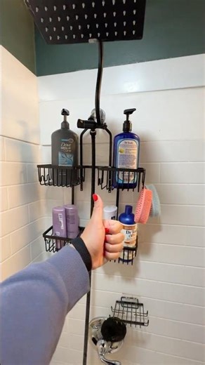 Shower Organization Upgrade ✨ Rustproof Hanging Shower Caddy Review by Reinhardt