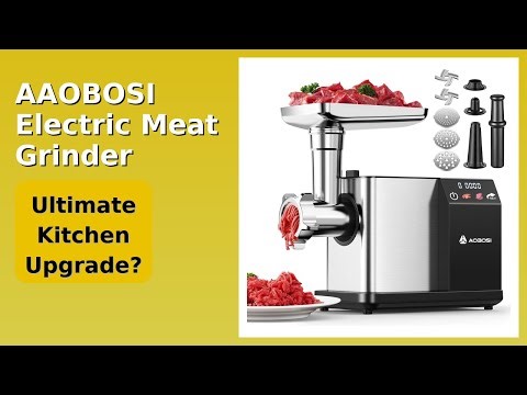 REVIEW (2025): AAOBOSI Electric Meat Grinder. Features.