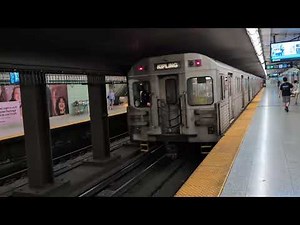 TTC Line 2 trains at Woodbine Station.