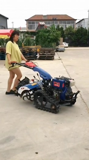 Multi-Functional Handheld Double-Chain Crawler Micro-Tiller | Agriculture Machinery