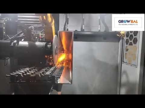 Bearing cap casting fettling with multi cavity fixture on 4 axis Fettling machine