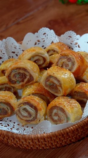Super Crispy Beef Rolls Recipe🫔 | No Kneading |Easy Air FryerSnack#recipe#airfryerrecipes #shortfeed