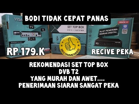 rekomendasi SET TOP BOX tv digital yang murah dan awet #dvbt2