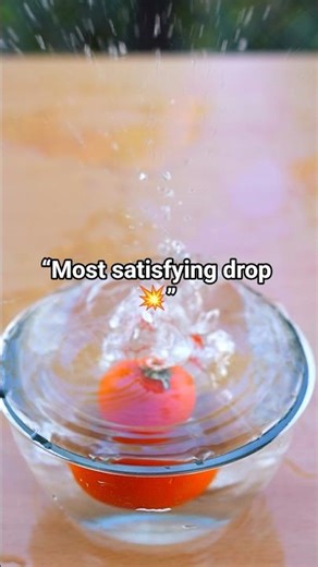 🍅 Tomato Drop in Slow Motion | Satisfying Moment
