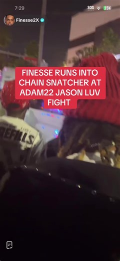 FINESSE RUNS INTO CHAIN SNATCHER AT ADAM22 JASON LUV FIGHT #HOUSTON #FNG #MOBBTIES #HUSTLECARTELGAMING