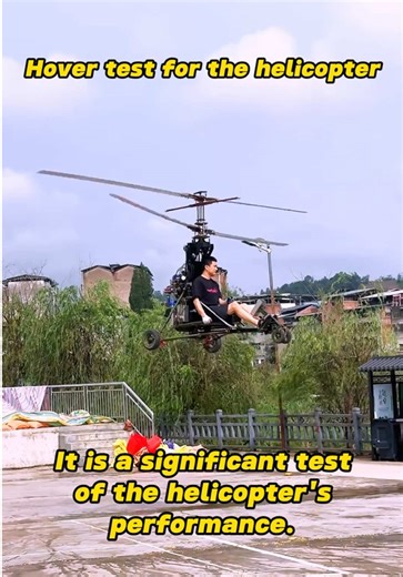 Hover test is a significant test for a airplane’s performance.#helicopter #airplanes #gyroplane #ultralightaircraft #helicopters #gyrocopter #coaxial