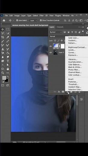 HOW TO CREATE RED BLUE LIGH EFFECT IN PHOTOSHOP #photoshoptutorial #photoshop