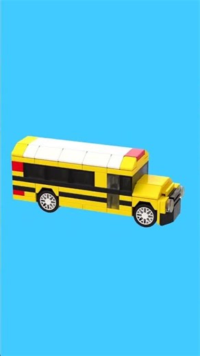 Lego American School Bus #lego #legocity #usa #schoolbus