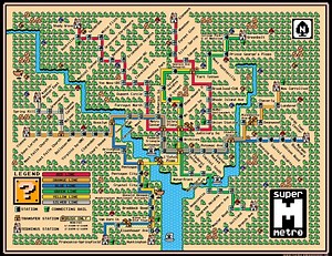 Make your commute more exciting with these Super Mario transit maps