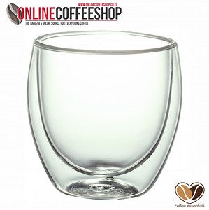 Coffee Essentials Glass Double Wall Cups - 250ml or 350ml - Online Coffee Shop
