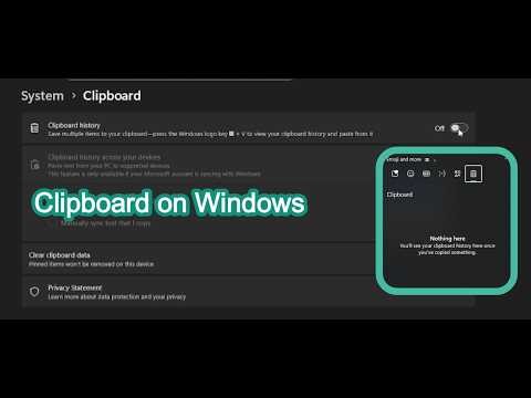 Clipboard on Windows 11