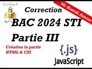 Correction BAC 2024 STI Partie III (JavaScript)