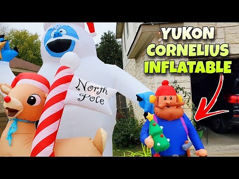 Yukon Cornelius Joins Inflatable Display for Christmas from Home Depot