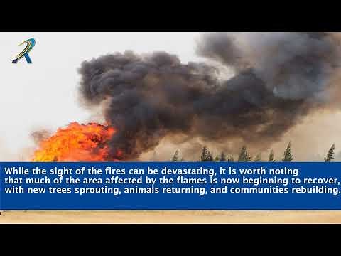 Satellite View Of Canadian Wildfires Starting