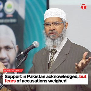 31K views · 537 reactions | Renowned Islamic scholar Dr Zakir Naik has explained why he opted to move to Malaysia instead of Pakistan after facing increasing pressure in India. For more: https://tribune.com.pk/story/2497298/1 #etribune #News #latest | Express Tribune | Facebook
