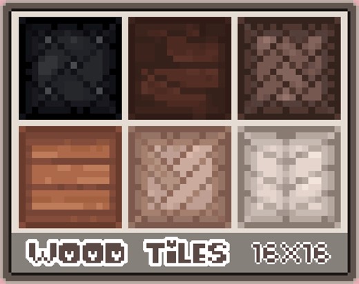 Wood Floor & Wall Tiles - 16x16 by pixelmia