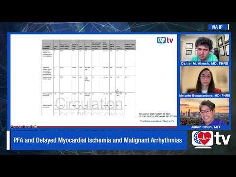 Heart Rhythm TV Update: PFA and Delayed Myocardial Ischemia and Malignant Arrhythmias