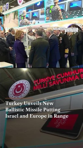 Turkey Unveils New Ballistic Missile Putting Israel and Europe in Range | Subscribe to Firstpost