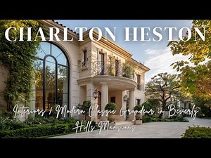 Charlton Heston Inspired Interiors Modern Classic Grandeur in Beverly Hills Mansions