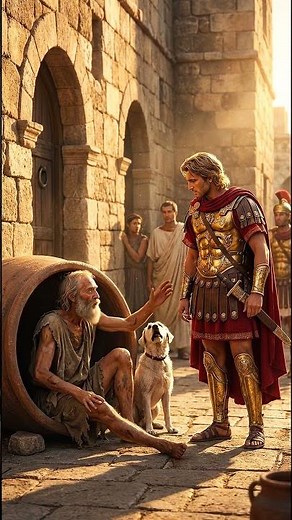 Ancient Greeks - Alexander the Great's encounter with the Cynic philosopher Diogenes 336 BC