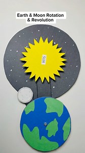 624K views · 6.4K reactions |  Earth and  Moon Rotation and Revolution/ working model / science project for kids /tlm /DIY /science tlm #preschoolactivity #easykidsactivity #handsonlearning #earthandmoonrotation #revolution #preschoolathome #parenting #homeschooling #reels #art #craft | Parin Patel | Facebook