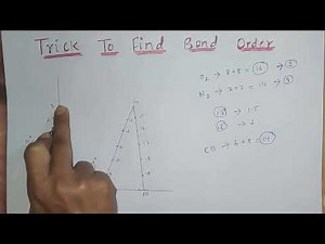 Trick To Find The Bond Order, Bond Order Of O2, Bond Order Of N2 ||Bond Order Trick||