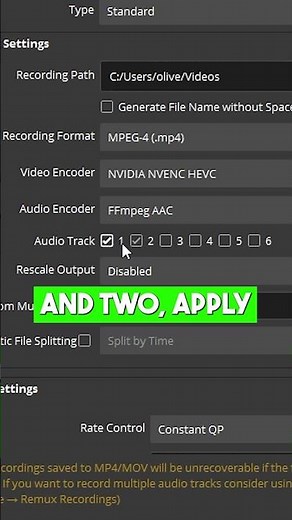 How to separate microphone and desktop audio tracks in OBS Studio recordings